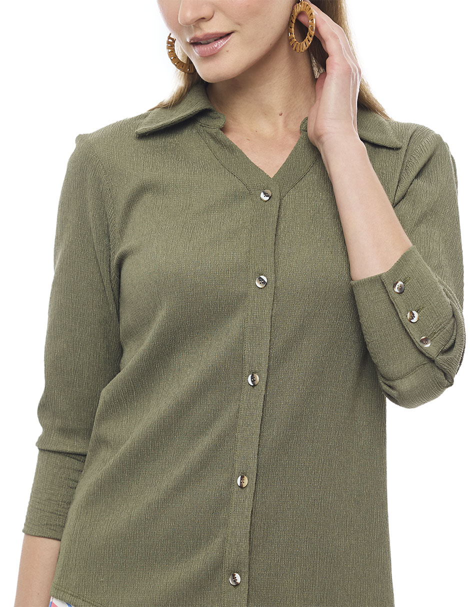 Blusa manga 3/4 para mujer 7