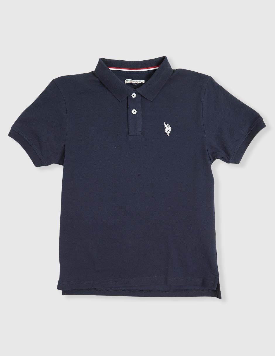 Playera tipo polo de algodón para niño Playera tipo polo de algodón para niño