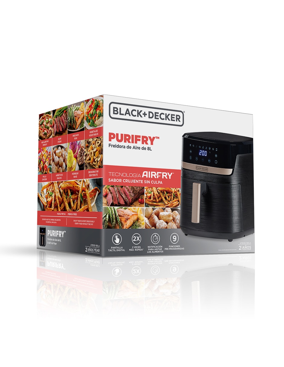 Freidora de aire Black&Decker Purifry 8 L Afbd82-1Bdla