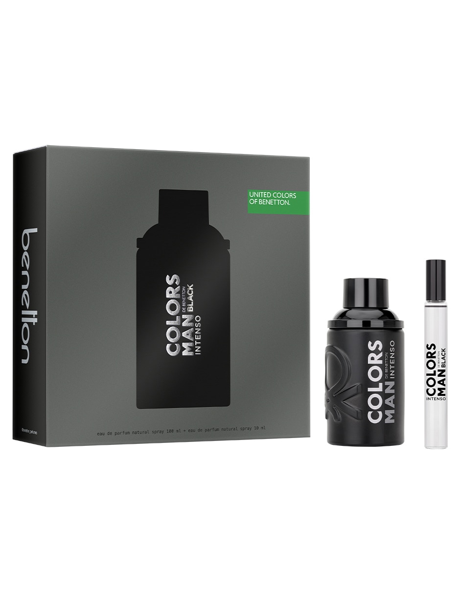 Set Eau de parfum Colors Man Black Intenso para hombre 1