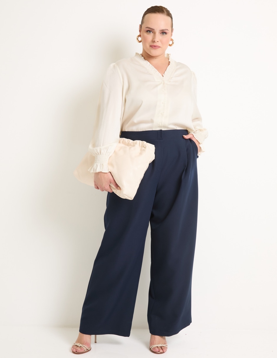 Pantalón relaxed amplio para mujer 3