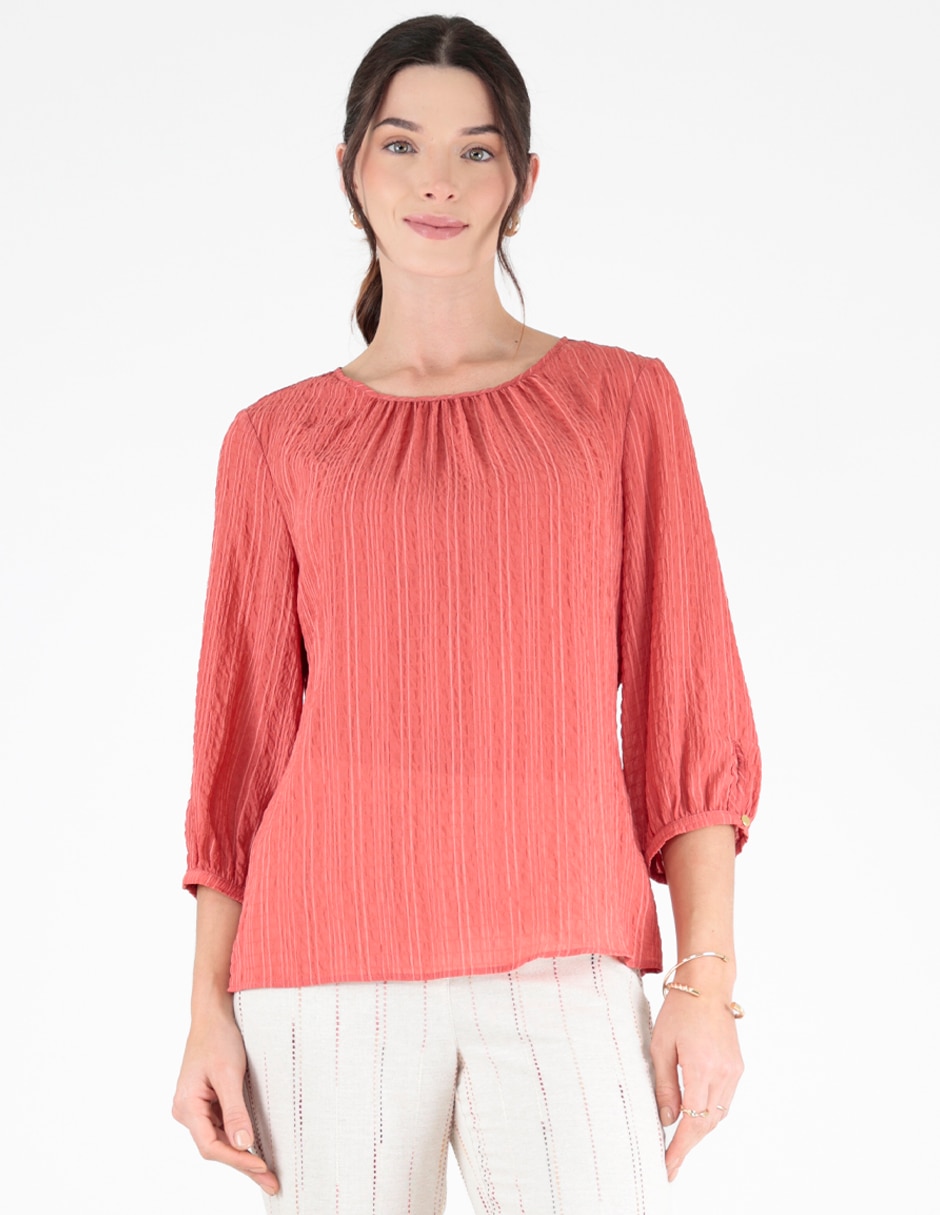 Blusa manga 3/4 para mujer