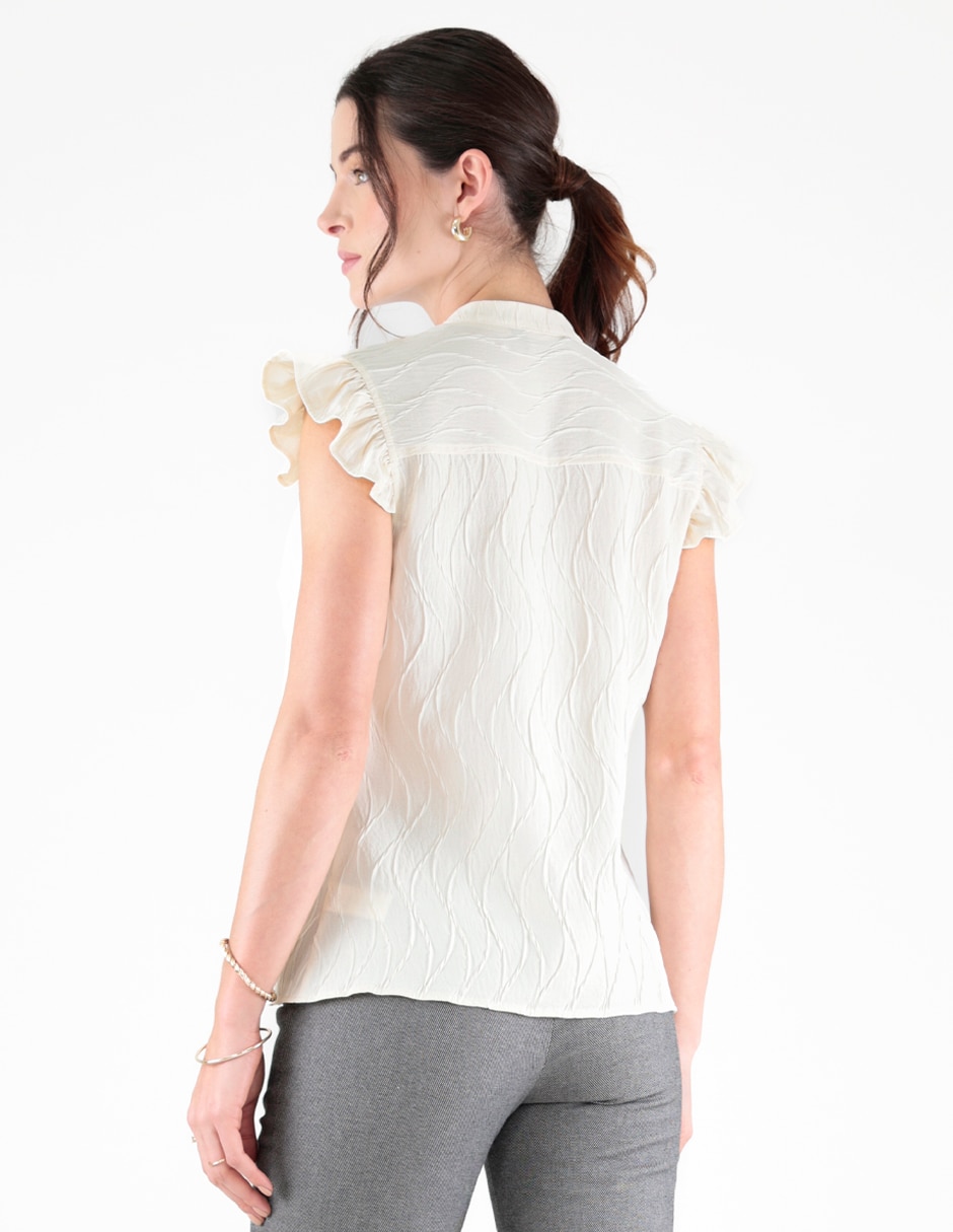 Blusa manga corta para mujer 3