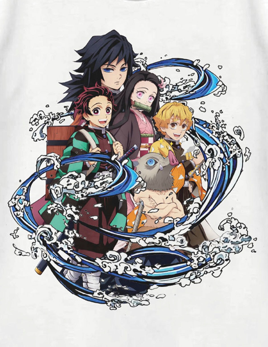 Playera Demon Slayer: Kimetsu No Yaiba manga corta para niña