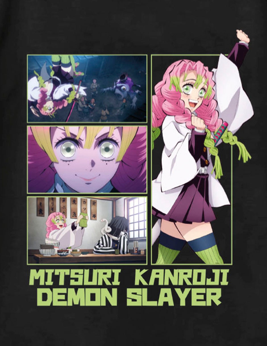 Playera Mitsuri Kanroji manga corta para niña