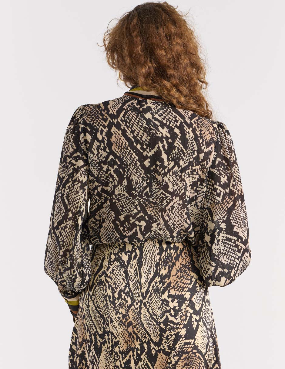 Blusa Liz& manga larga para mujer 6