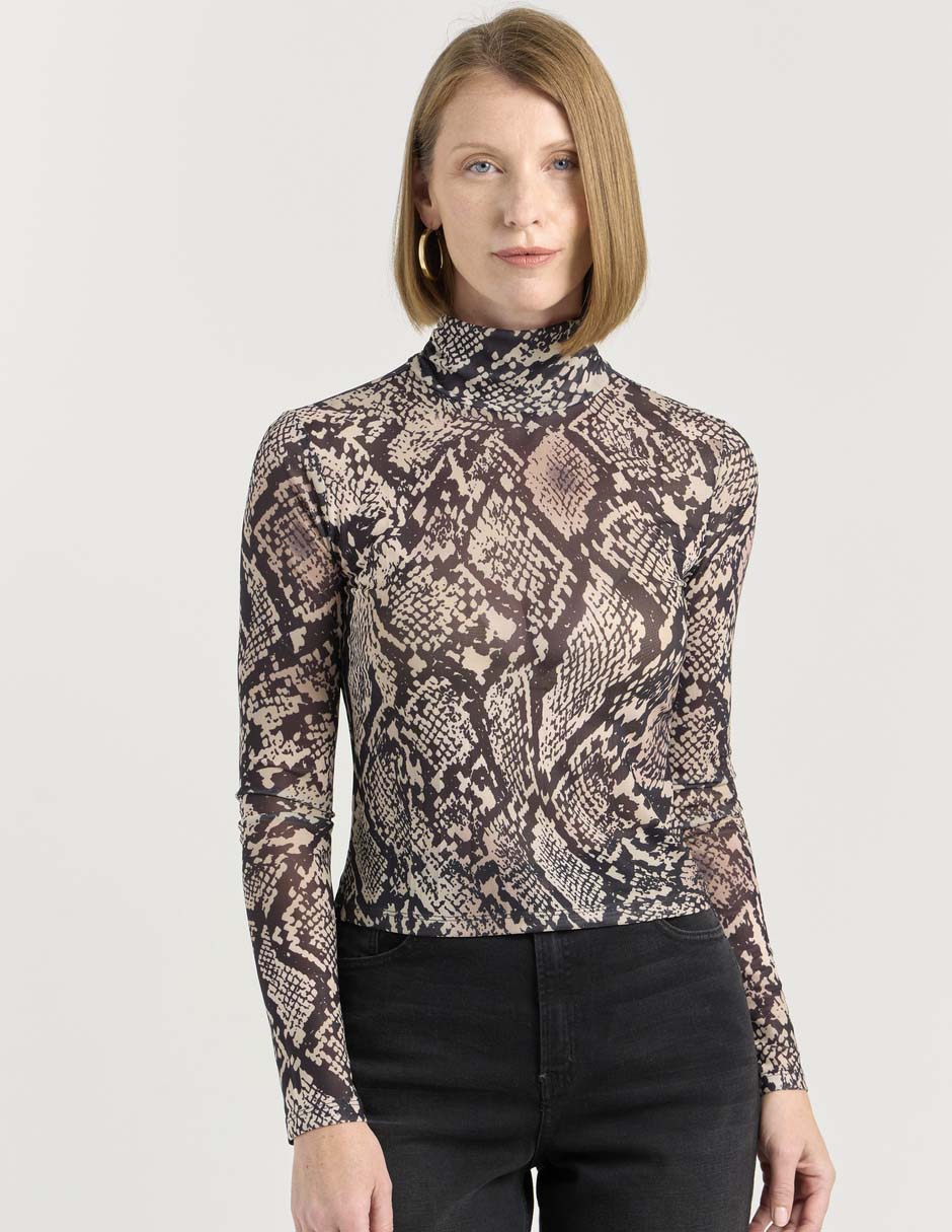 Blusa Liz&Co By Liz Claiborne manga larga para mujer
