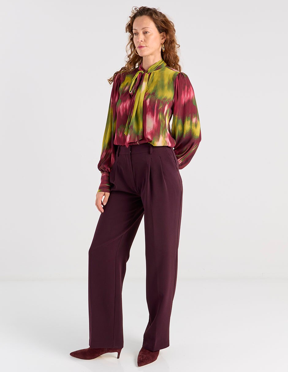 Blusa Liz&Co By Liz Claiborne manga larga para mujer