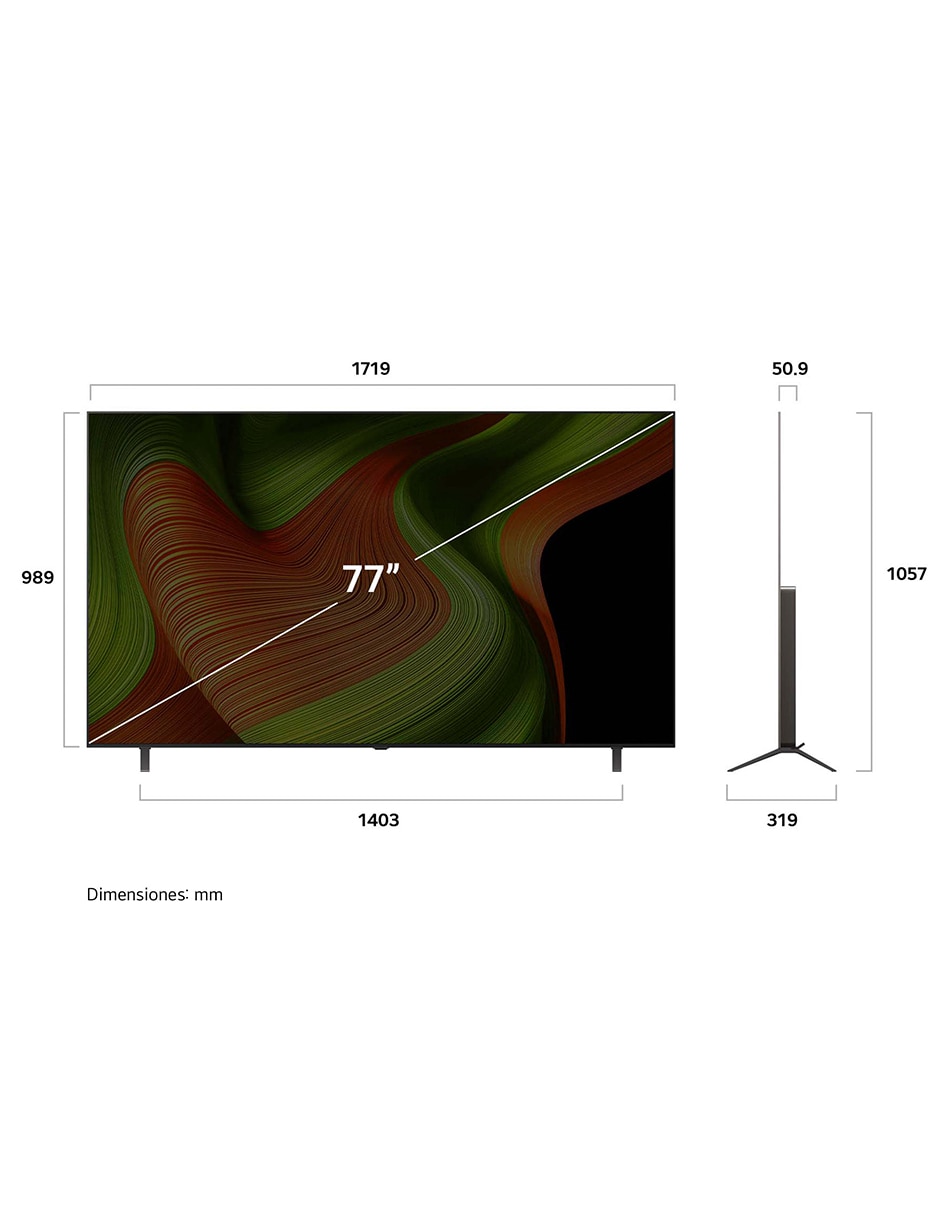 Pantalla Lg OLED de 77 pulgadas 4K/UHD OLED77B5 con AI webOS