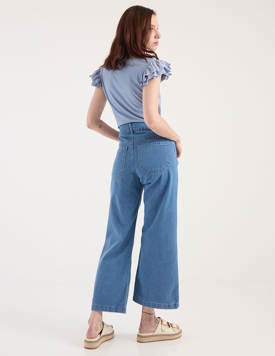 Jeans amplio para mujer 4