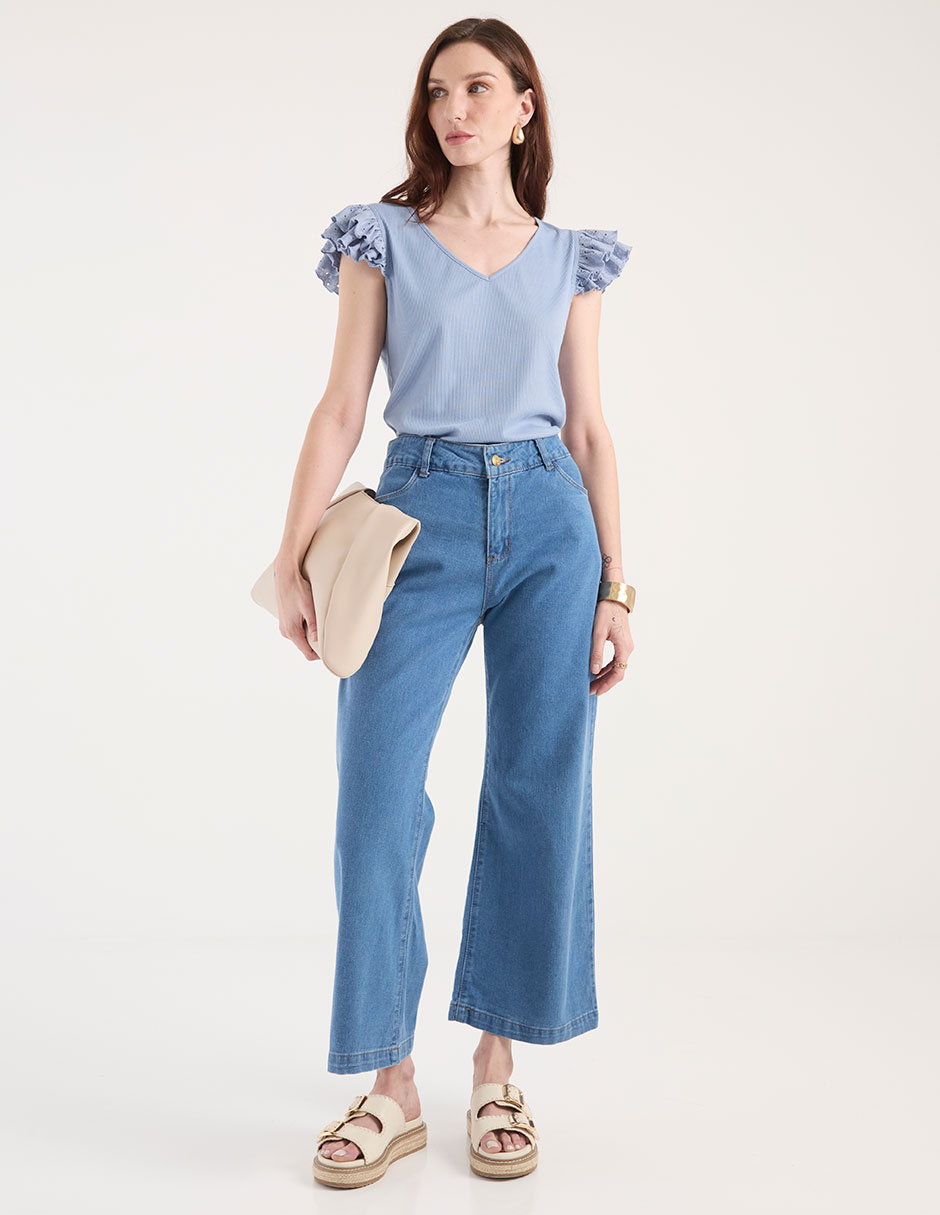 Jeans amplio para mujer 3