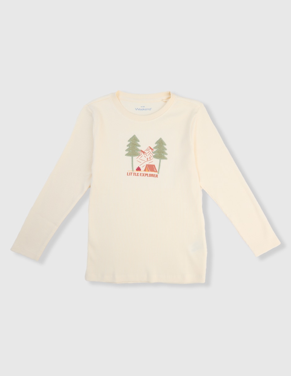 Playera manga larga para niño Playera manga larga para niño