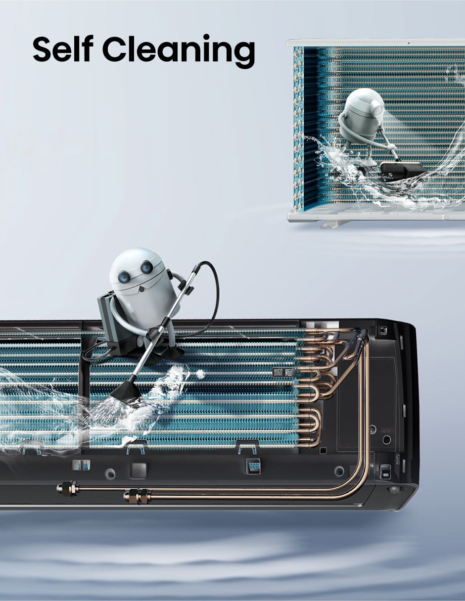 Aire acondicionado mini split inverter Frío y calor 12000 BTU ARU122VQW 110 V