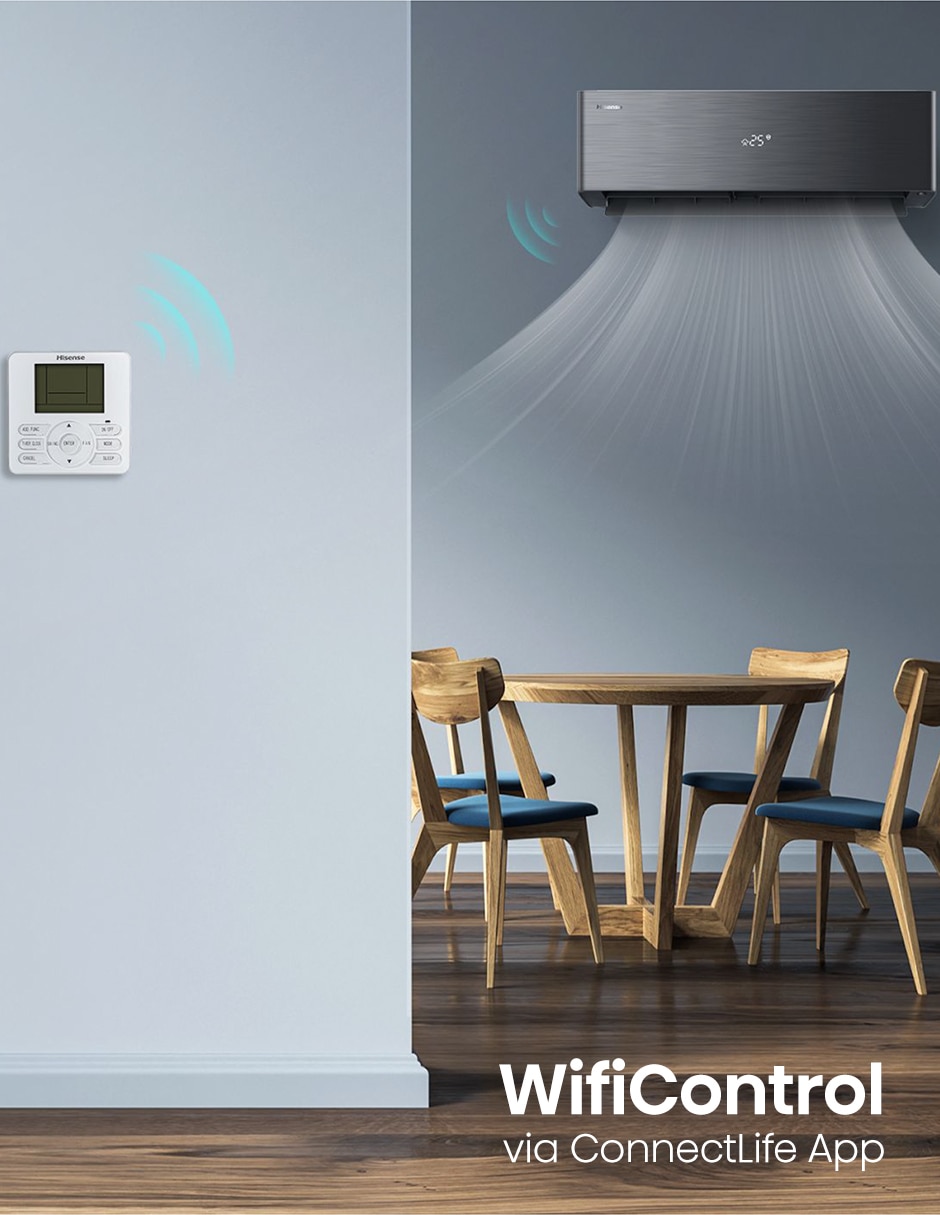 Aire acondicionado mini split inverter Frío y calor 12000 BTU ARU122VQW 110 V