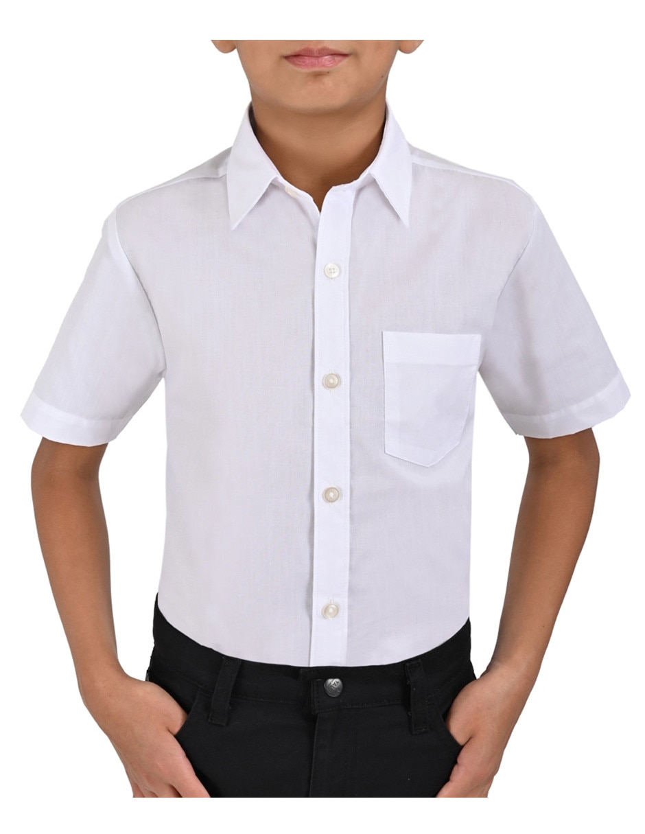 Camisa escolar Yale manga corta para niño