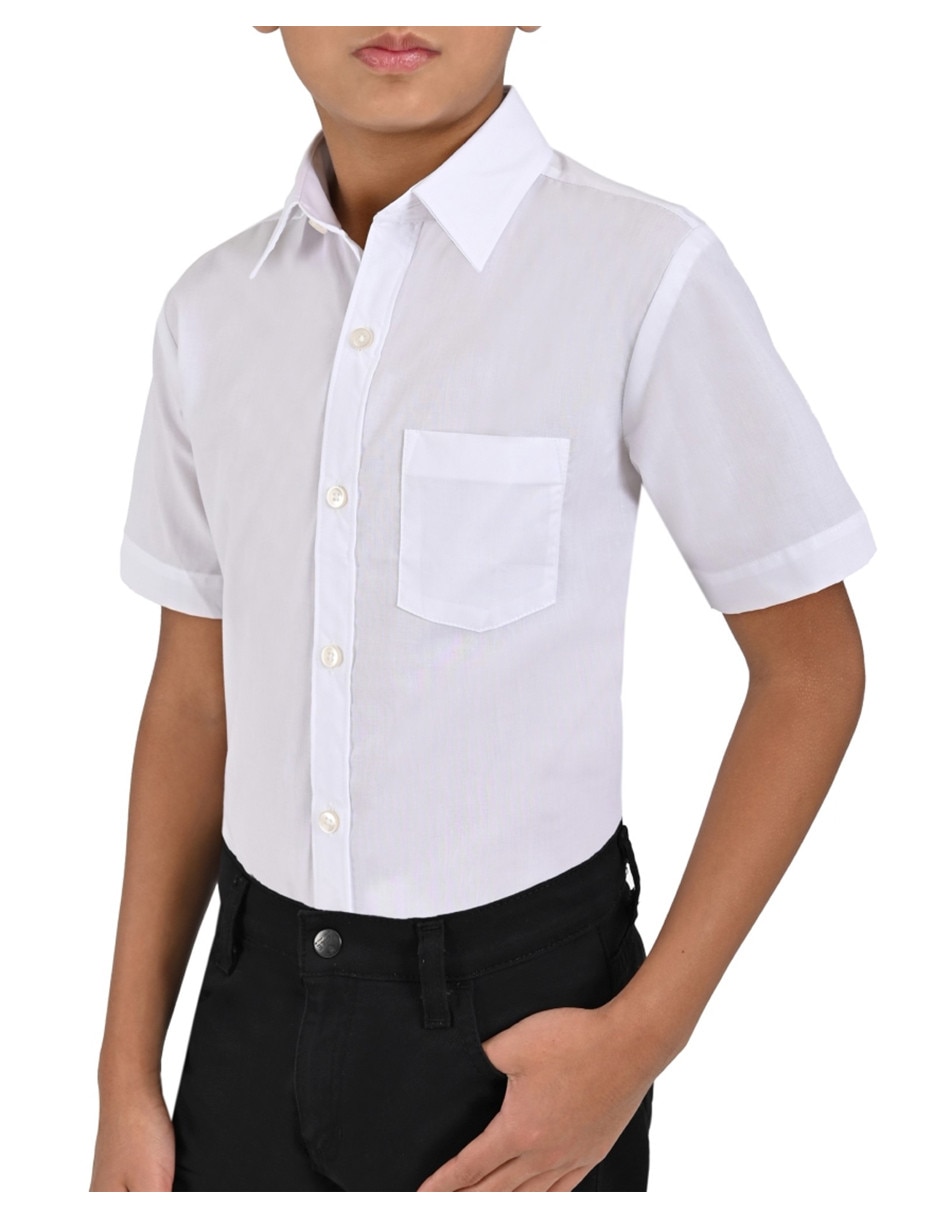 Camisa escolar Yale manga corta para niño