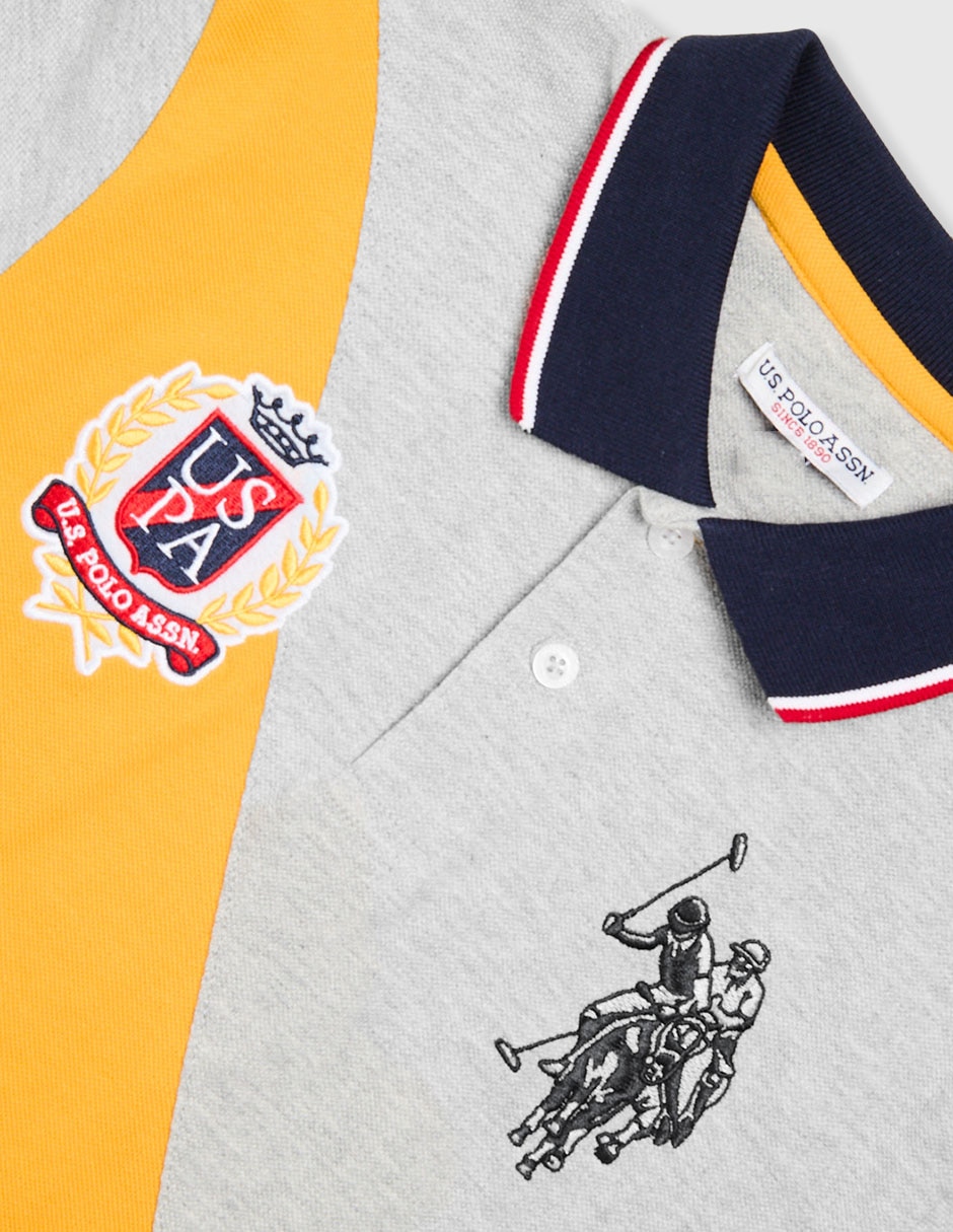 Playera tipo polo de algodón para bebé niño
