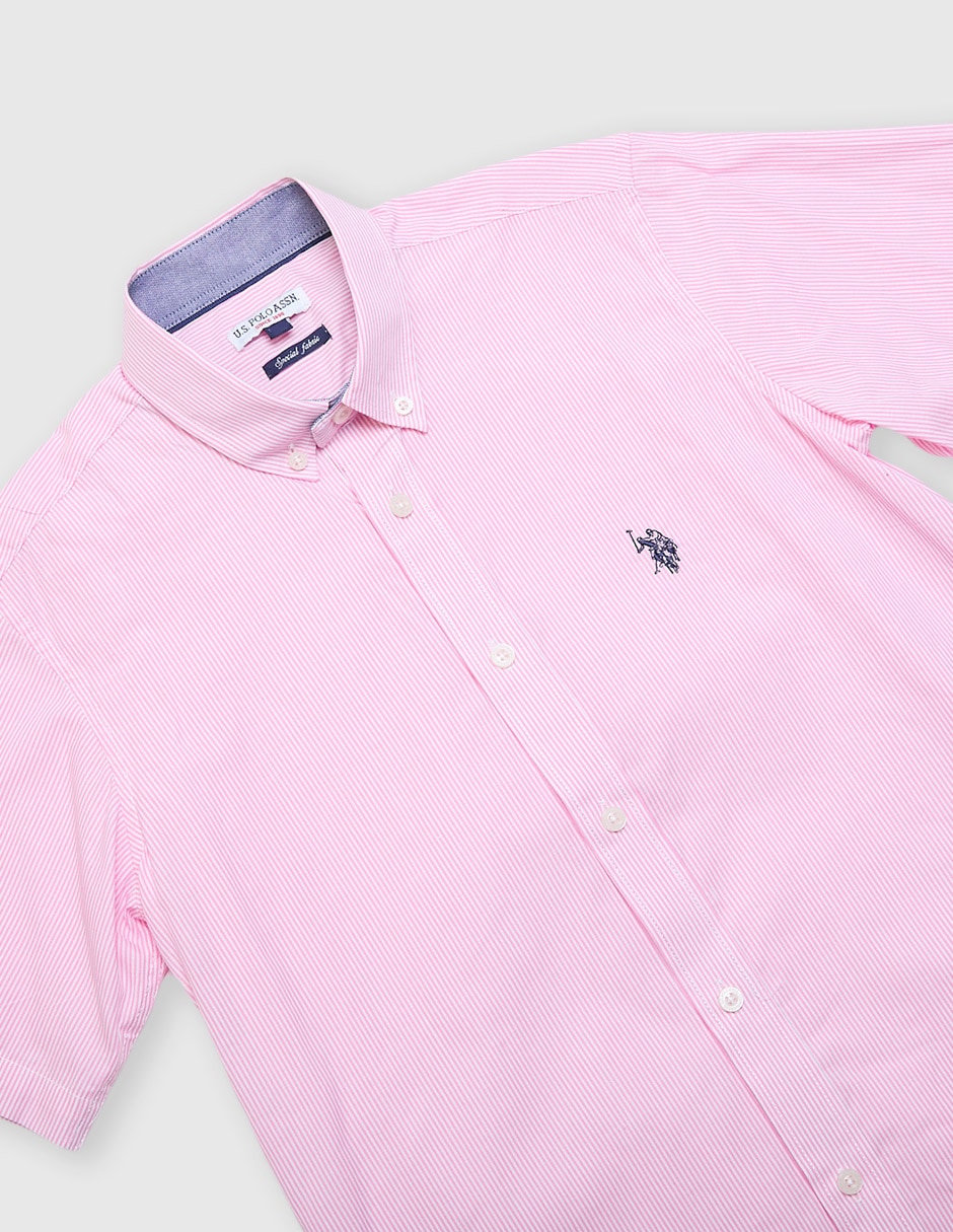 Camisa casual de algodón manga corta para niño