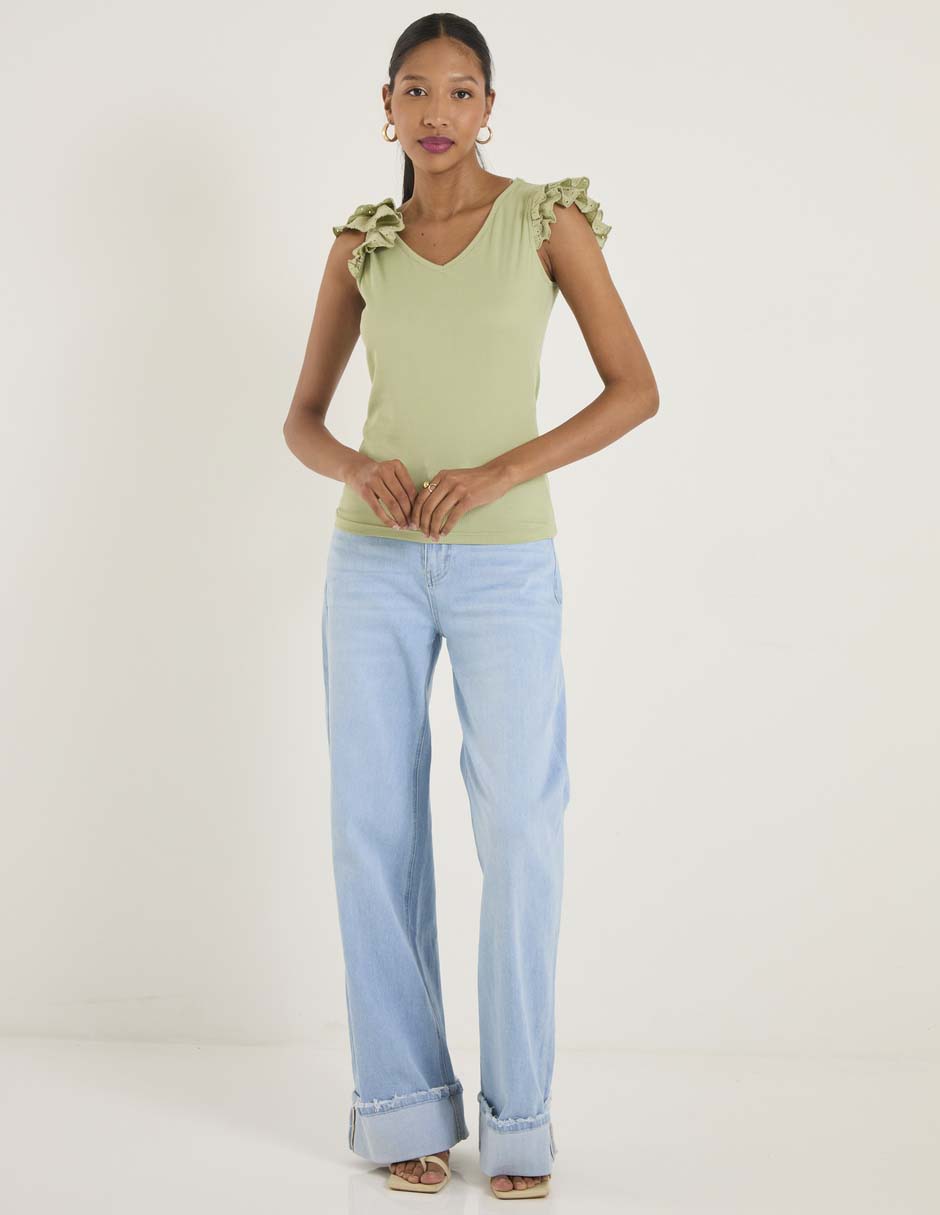 Blusa manga corta para mujer 3