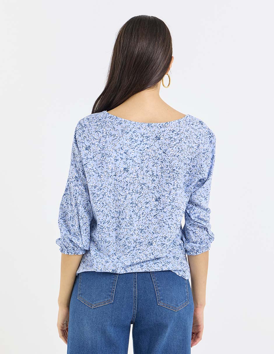 Blusa Week By Weekend manga 3/4 para mujer