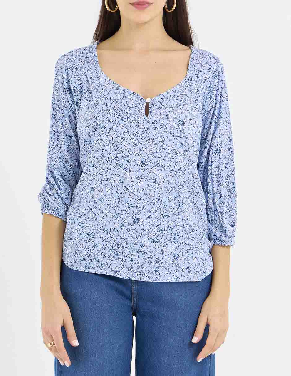 Blusa Week By Weekend manga 3/4 para mujer