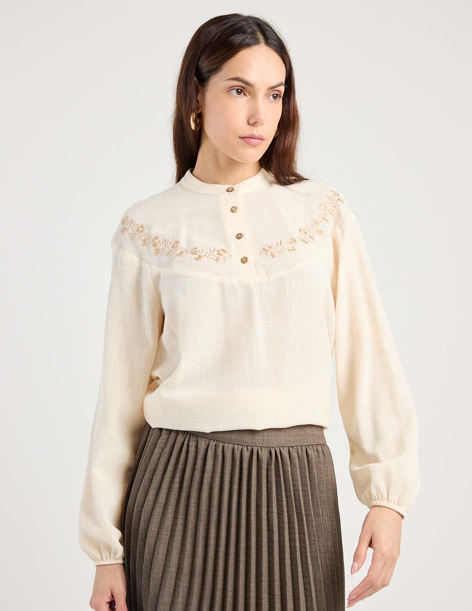 Blusa Petite Studio manga larga para mujer Blusa Petite Studio manga larga para mujer