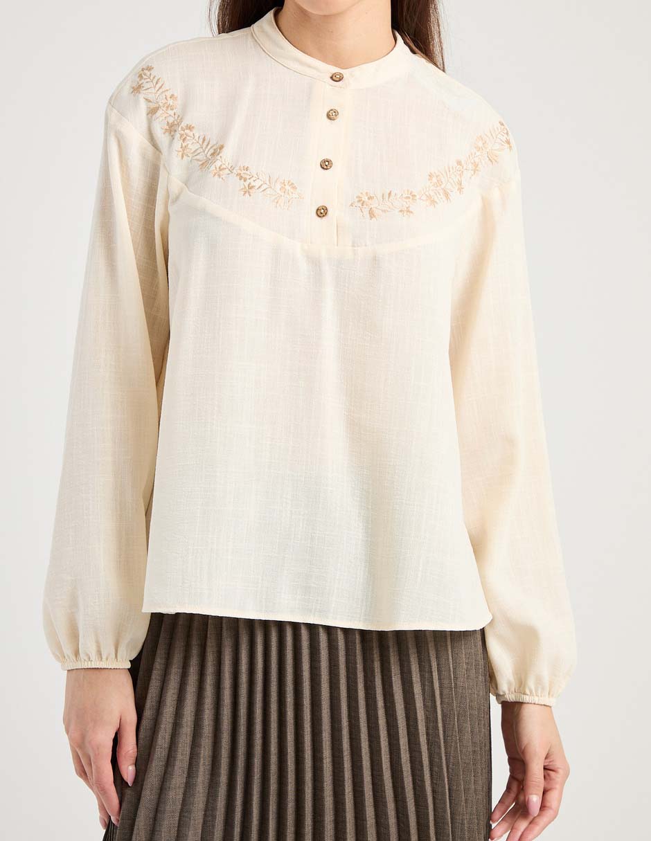 Blusa Petite Studio manga larga para mujer 2
