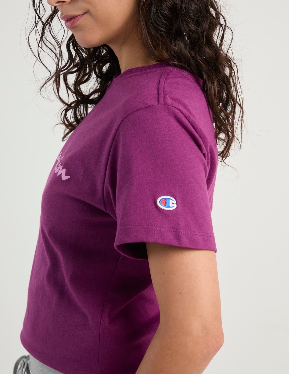 Playera manga corta Champion cuello redondo para mujer