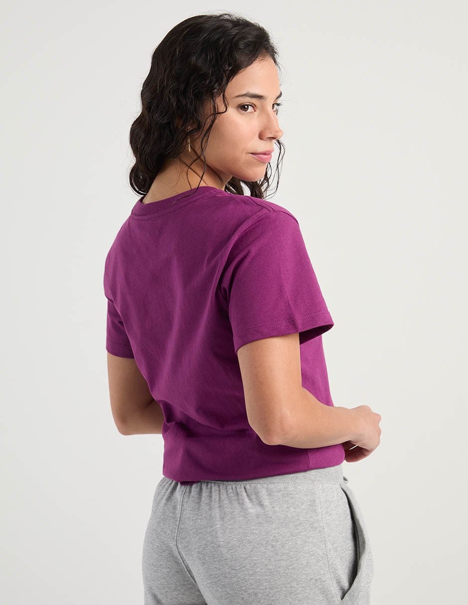 Playera manga corta Champion cuello redondo para mujer