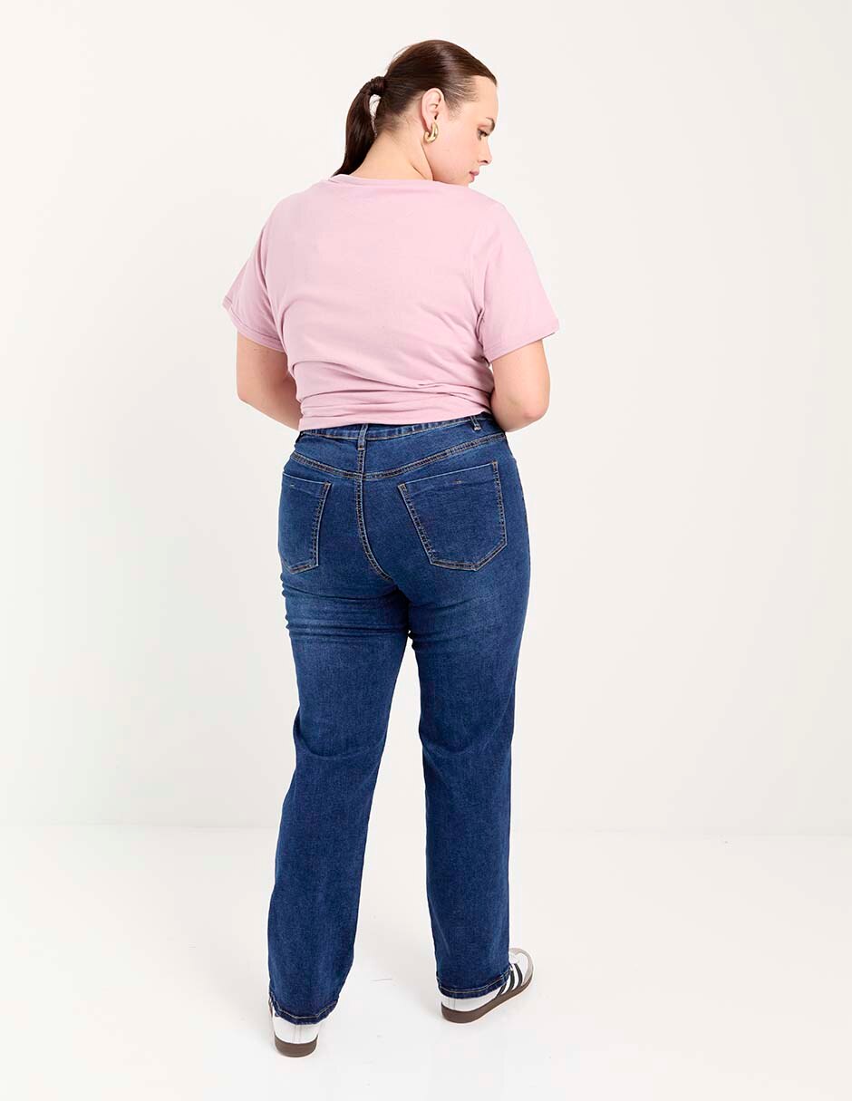 Jeans straight para mujer 4