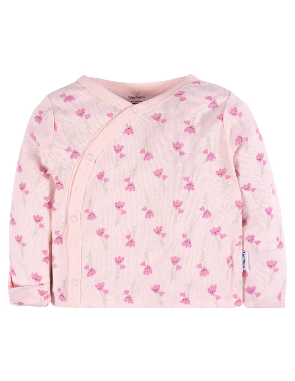 Conjunto de algodón para bebé niña 3 piezas 5
