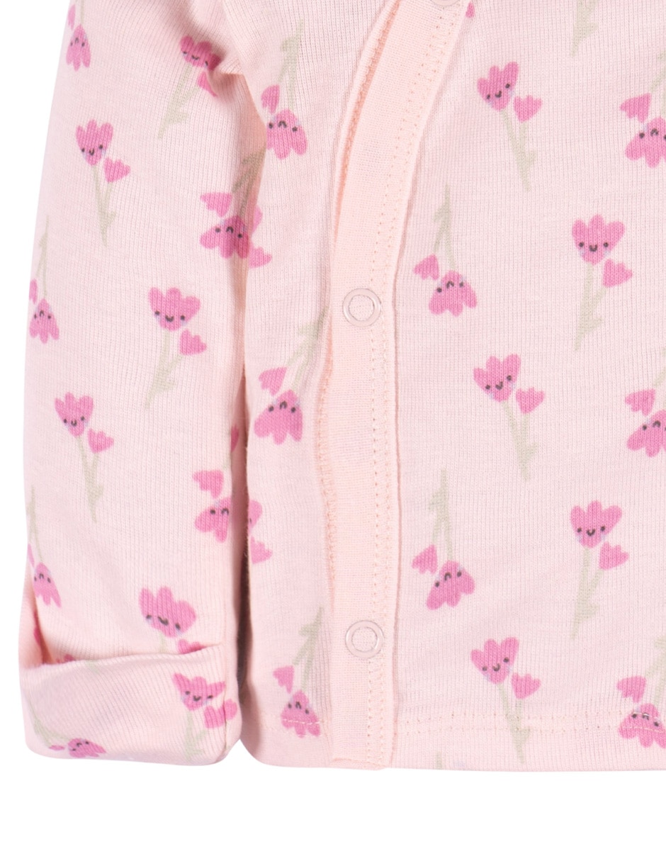 Conjunto de algodón para bebé niña 3 piezas 6