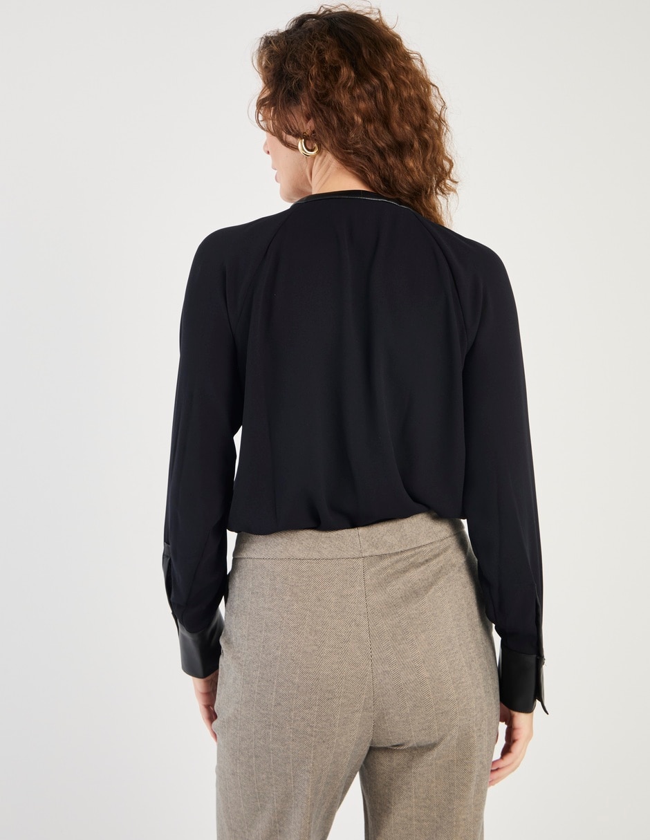 Blusa Liz&Co By Liz Claiborne manga larga para mujer