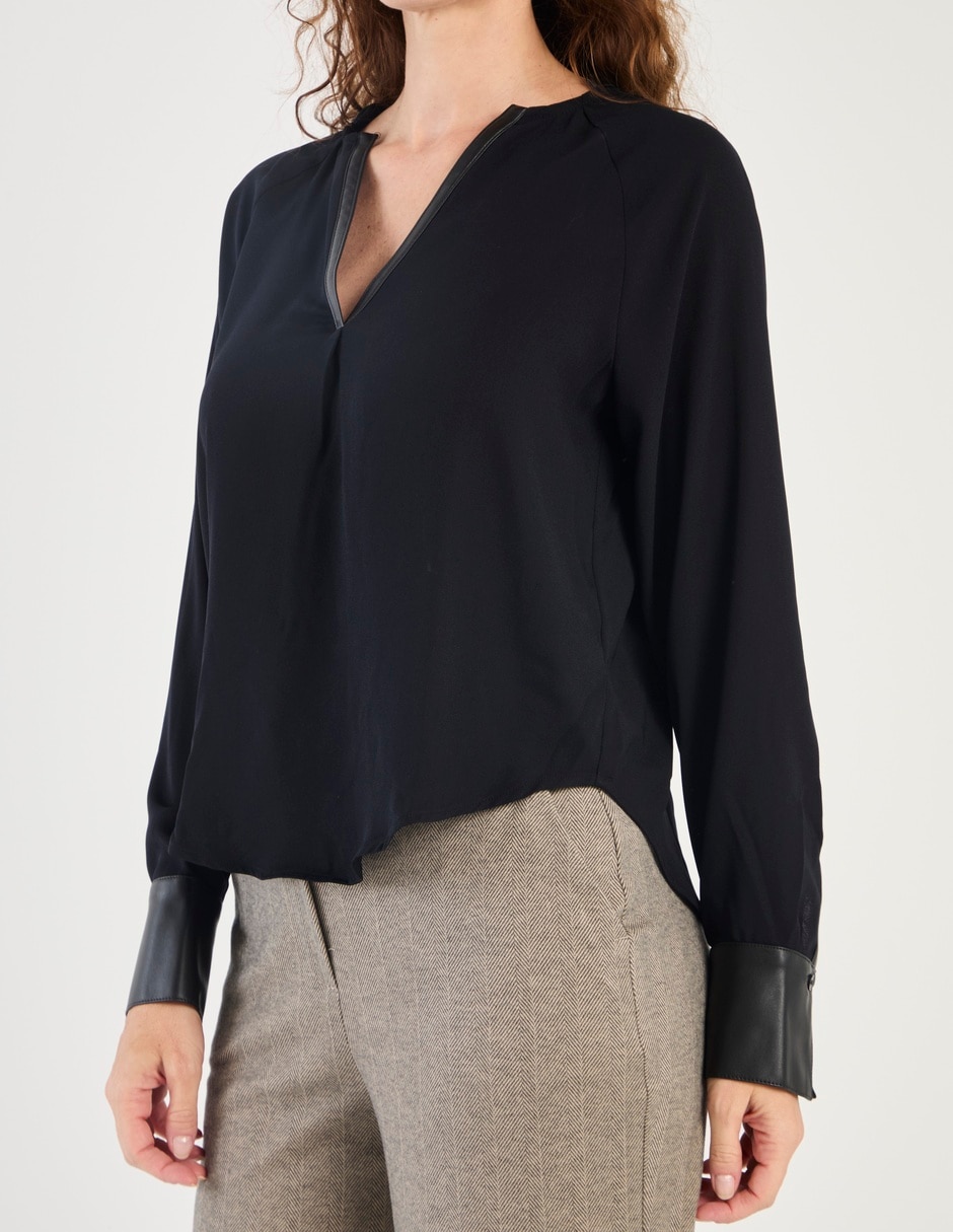 Blusa Liz&Co By Liz Claiborne manga larga para mujer