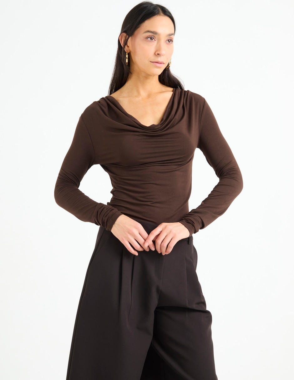 Blusa Liz& manga larga para mujer 1