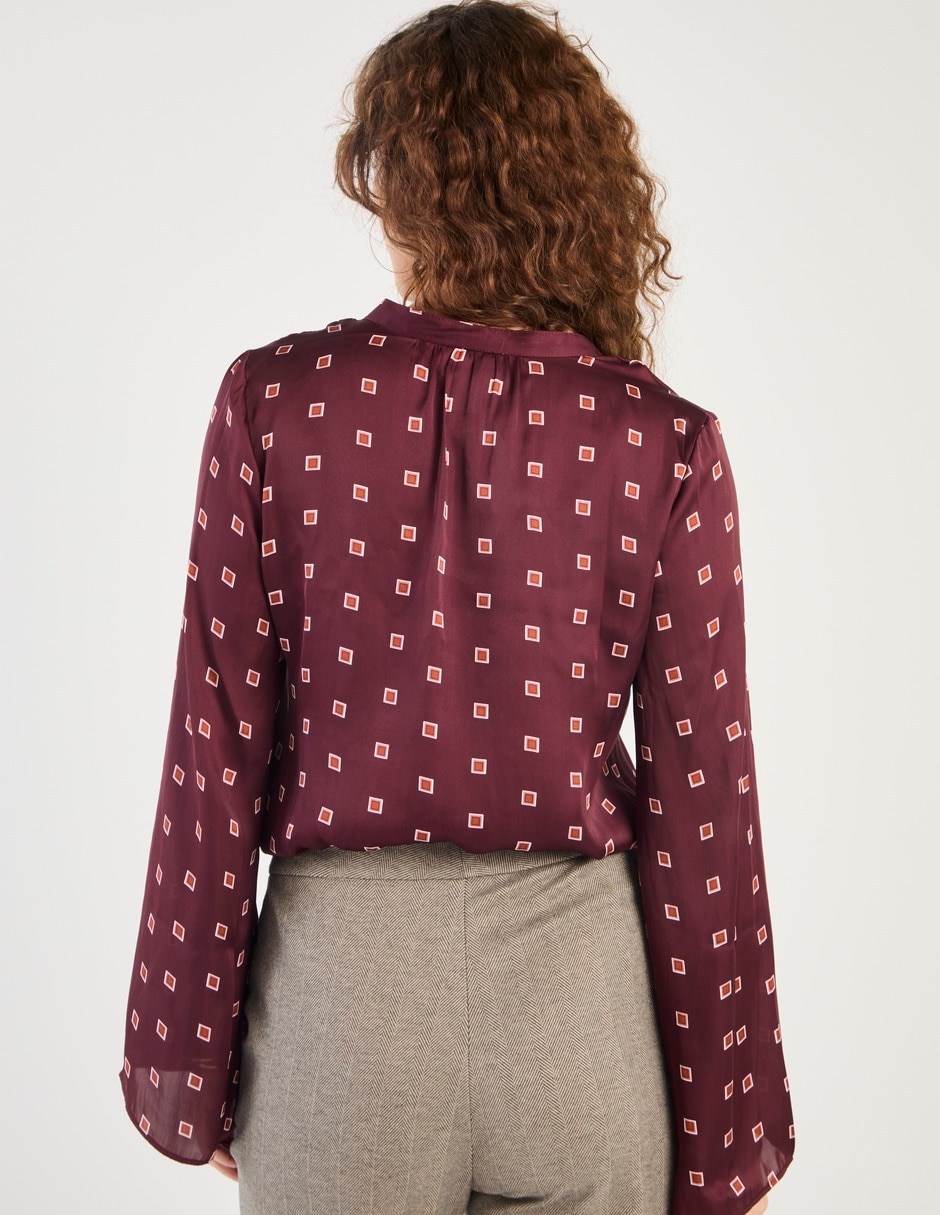 Blusa Liz& manga larga para mujer 6