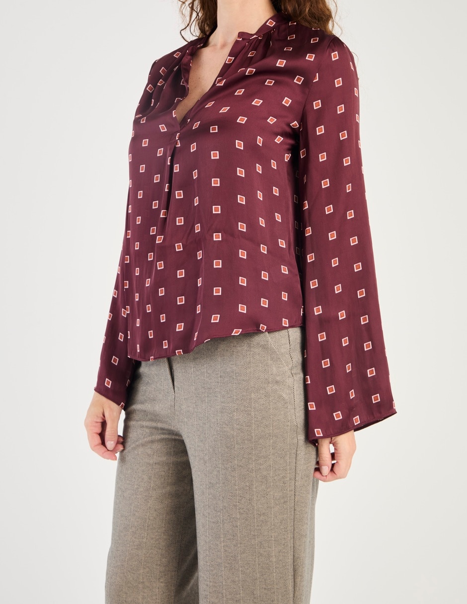 Blusa Liz& manga larga para mujer 9