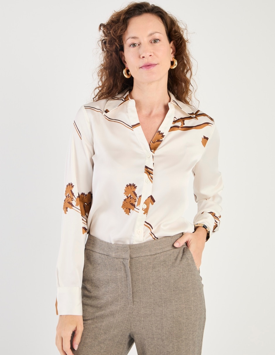 Blusa Liz& manga larga para mujer 1