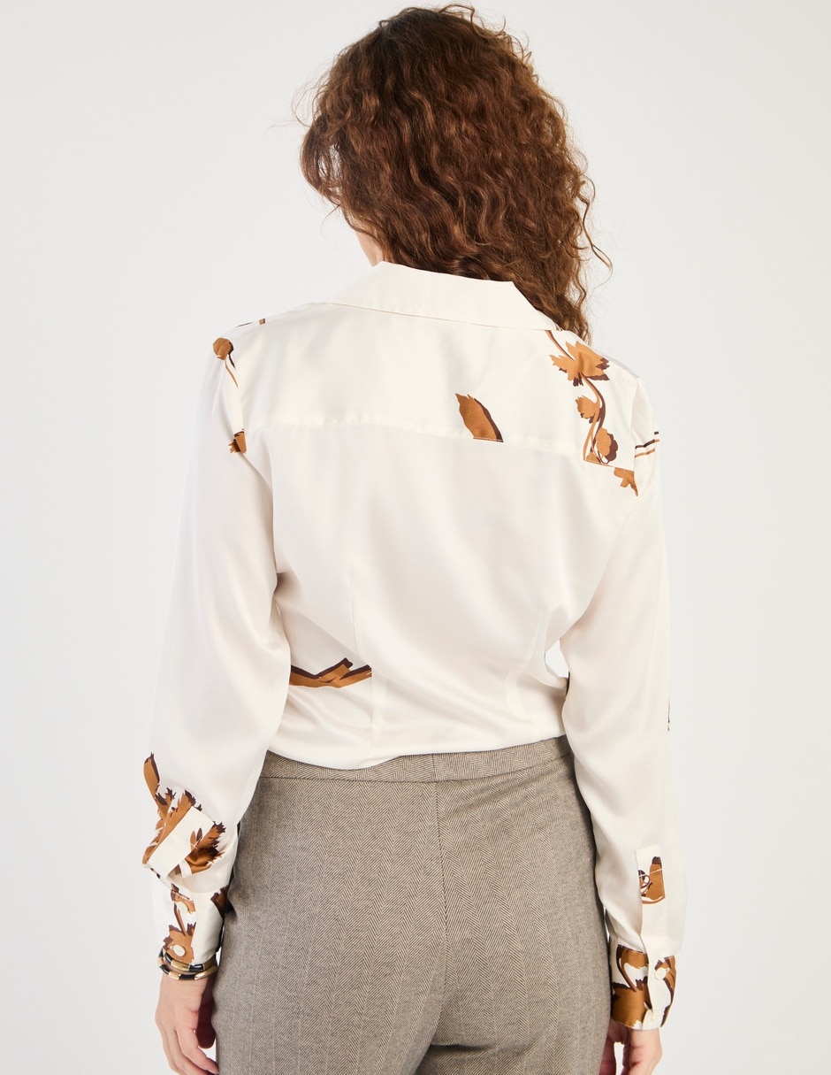 Blusa Liz& manga larga para mujer 6