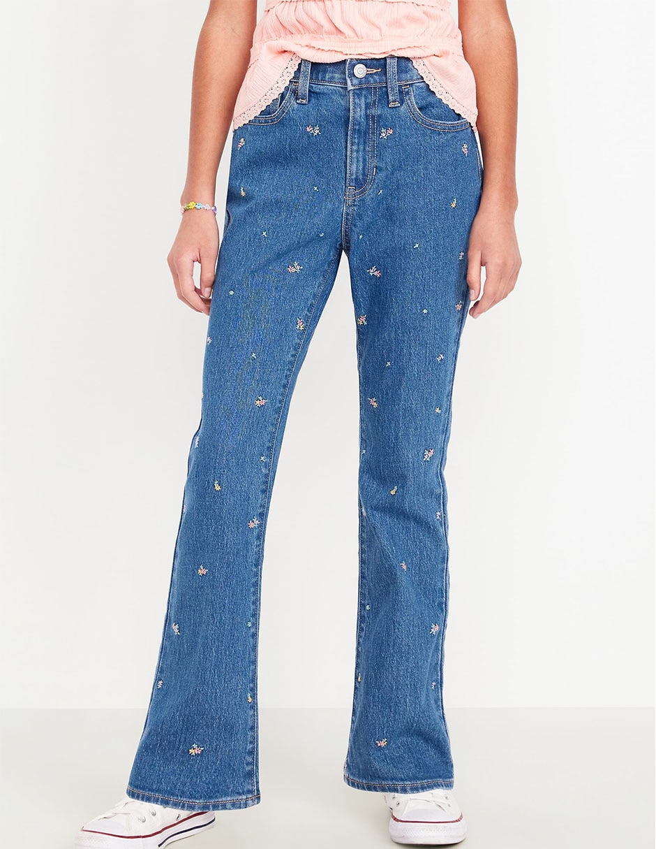 Jeans flare Old Navy 767094-001 lavado claro para niña