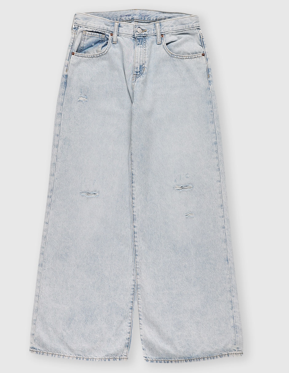 Jeans amplio Old Navy lavado claro para niña