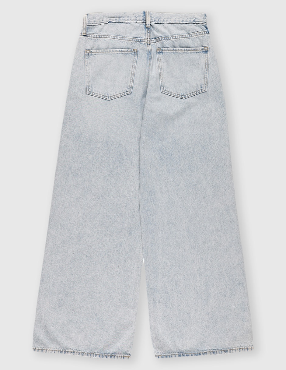 Jeans amplio Old Navy lavado claro para niña