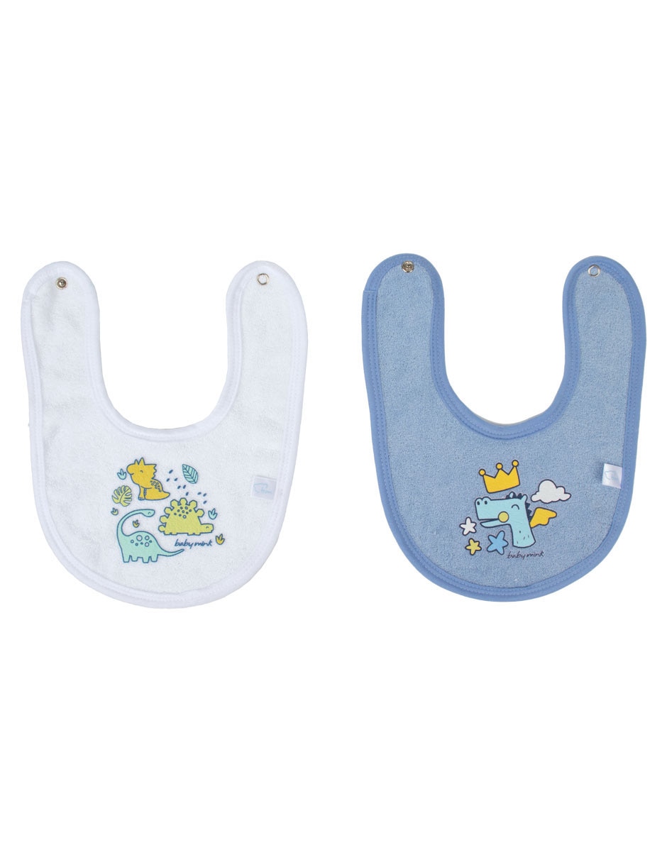 Set babero de algodón 2 piezas Set babero de algodón 2 piezas