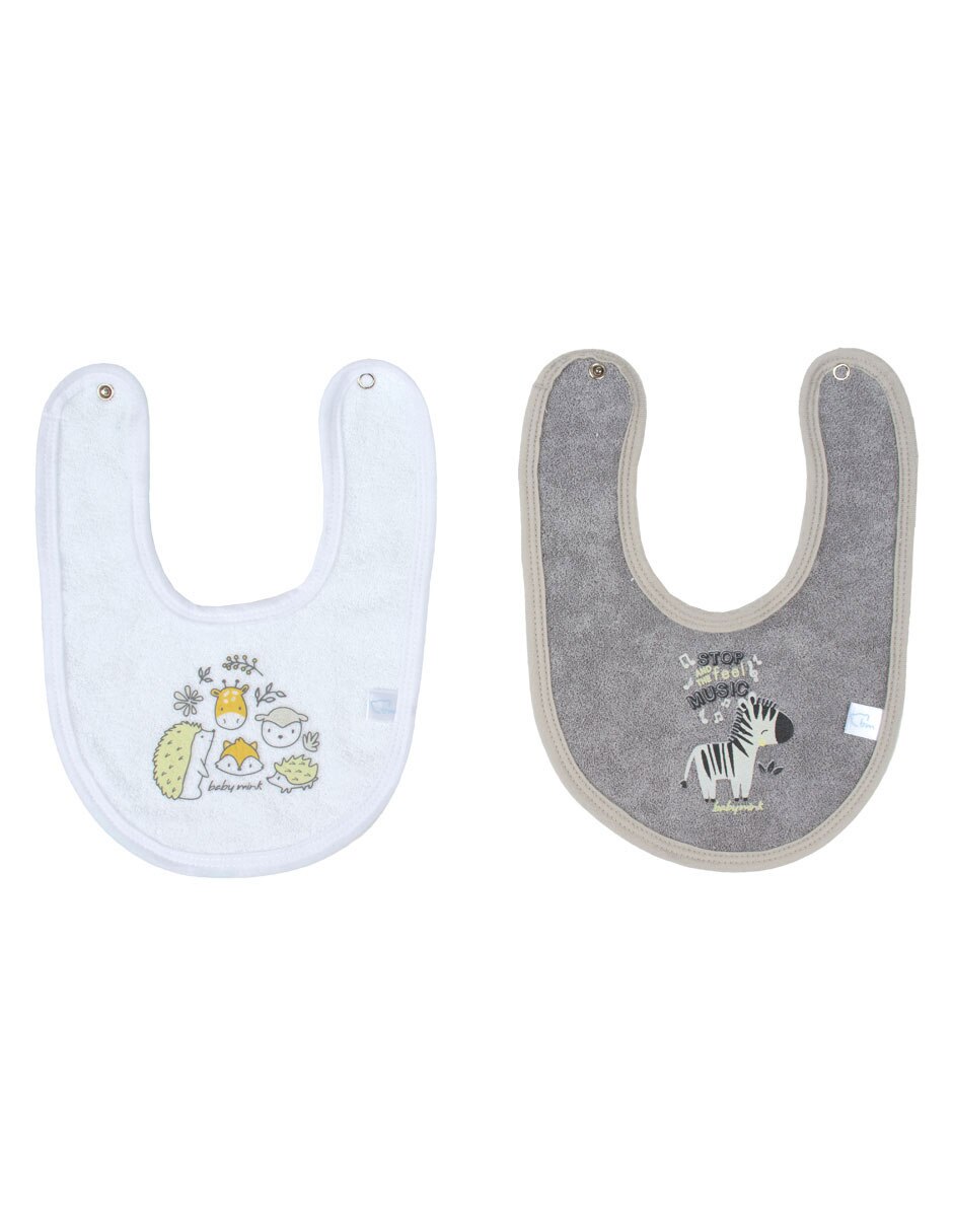 Set babero de algodón 2 piezas