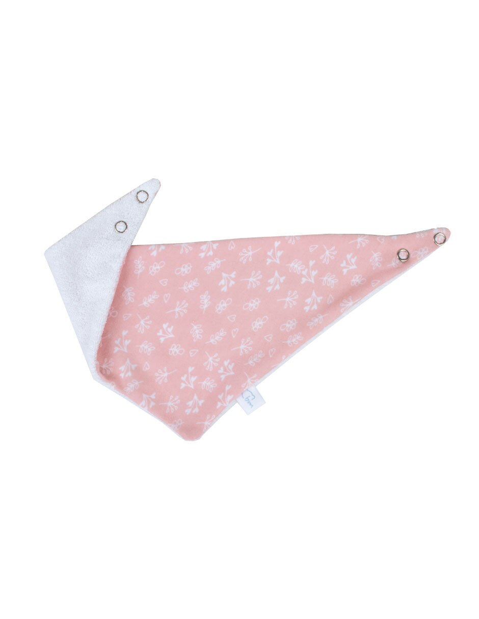 Set babero estampado floral de algodón 2 piezas 4