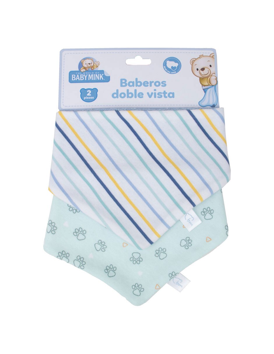 Set babero de algodón 2 piezas 2