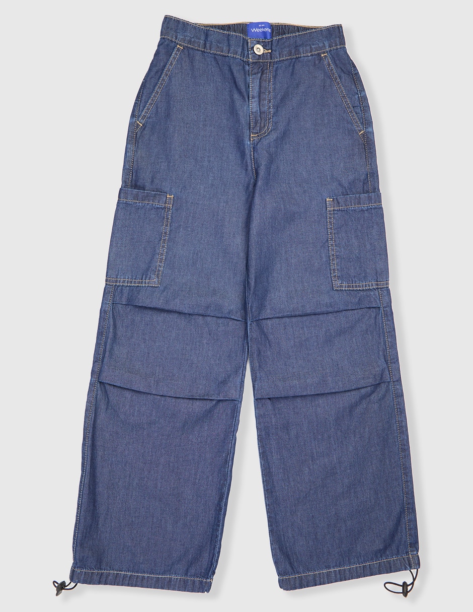 Jeans straight Weekend lavado medio para niña