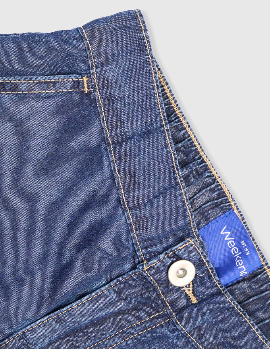 Jeans straight Weekend lavado medio para niña