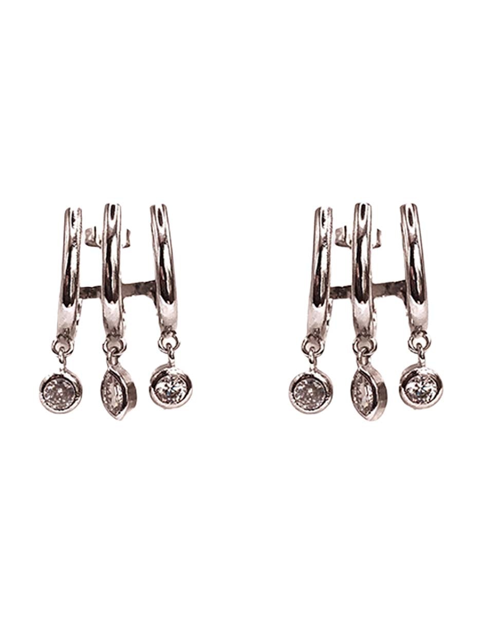 Aretes de aro con acabado brillante Aretes de aro con acabado brillante