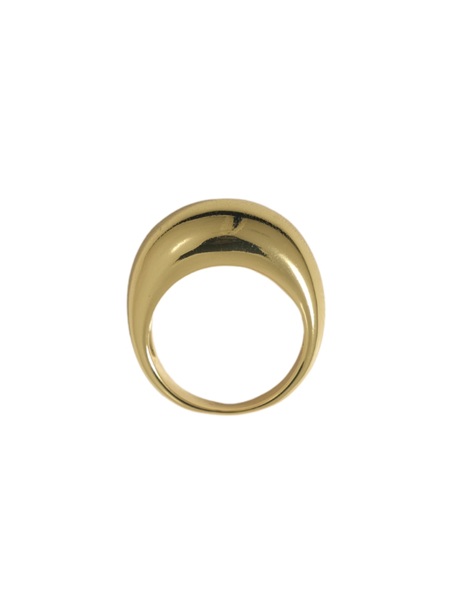 Anillo 18 k de oro brillante